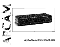 Arcam ALPHA-3 - Owners Manual